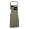 PR154 Premier Grembiule con pettorina e tasca frontale 65% poliestere 35% cotone 195gr Thumbnail
