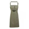 PR154 Premier Grembiule con pettorina e tasca frontale 65% poliestere 35% cotone 195gr Thumbnail