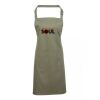 PR154 Premier Grembiule con pettorina e tasca frontale 65% poliestere 35% cotone 195gr Thumbnail