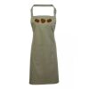PR154 Premier Grembiule con pettorina e tasca frontale 65% poliestere 35% cotone 195gr Thumbnail