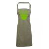 PR154 Premier Grembiule con pettorina e tasca frontale 65% poliestere 35% cotone 195gr Thumbnail
