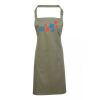 PR154 Premier Grembiule con pettorina e tasca frontale 65% poliestere 35% cotone 195gr Thumbnail