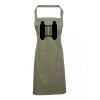 PR154 Premier Grembiule con pettorina e tasca frontale 65% poliestere 35% cotone 195gr Thumbnail