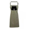 PR154 Premier Grembiule con pettorina e tasca frontale 65% poliestere 35% cotone 195gr Thumbnail