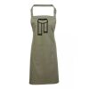 PR154 Premier Grembiule con pettorina e tasca frontale 65% poliestere 35% cotone 195gr Thumbnail