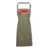 PR154 Premier Grembiule con pettorina e tasca frontale 65% poliestere 35% cotone 195gr Thumbnail