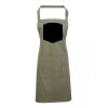PR154 Premier Grembiule con pettorina e tasca frontale 65% poliestere 35% cotone 195gr Thumbnail