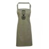 PR154 Premier Grembiule con pettorina e tasca frontale 65% poliestere 35% cotone 195gr Thumbnail