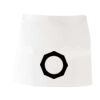 MI003 Colore Italiano Grembiule corto senza tasche 65% poliestere 35% cotone 195gr Thumbnail