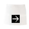 MI003 Colore Italiano Grembiule corto senza tasche 65% poliestere 35% cotone 195gr Thumbnail