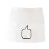 MI003 Colore Italiano Grembiule corto senza tasche 65% poliestere 35% cotone 195gr Thumbnail