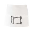 MI003 Colore Italiano Grembiule corto senza tasche 65% poliestere 35% cotone 195gr Thumbnail