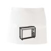 MI003 Colore Italiano Grembiule corto senza tasche 65% poliestere 35% cotone 195gr Thumbnail