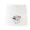 MI003 Colore Italiano Grembiule corto senza tasche 65% poliestere 35% cotone 195gr Thumbnail