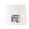 MI003 Colore Italiano Grembiule corto senza tasche 65% poliestere 35% cotone 195gr Thumbnail