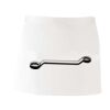MI003 Colore Italiano Grembiule corto senza tasche 65% poliestere 35% cotone 195gr Thumbnail