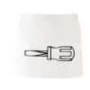MI003 Colore Italiano Grembiule corto senza tasche 65% poliestere 35% cotone 195gr Thumbnail