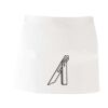 MI003 Colore Italiano Grembiule corto senza tasche 65% poliestere 35% cotone 195gr Thumbnail