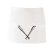 MI003 Colore Italiano Grembiule corto senza tasche 65% poliestere 35% cotone 195gr Thumbnail