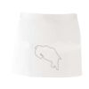 MI003 Colore Italiano Grembiule corto senza tasche 65% poliestere 35% cotone 195gr Thumbnail