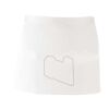 MI003 Colore Italiano Grembiule corto senza tasche 65% poliestere 35% cotone 195gr Thumbnail