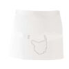 MI003 Colore Italiano Grembiule corto senza tasche 65% poliestere 35% cotone 195gr Thumbnail