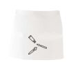 MI003 Colore Italiano Grembiule corto senza tasche 65% poliestere 35% cotone 195gr Thumbnail