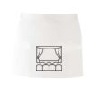 MI003 Colore Italiano Grembiule corto senza tasche 65% poliestere 35% cotone 195gr Thumbnail