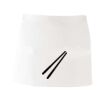 MI003 Colore Italiano Grembiule corto senza tasche 65% poliestere 35% cotone 195gr Thumbnail