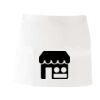 MI003 Colore Italiano Grembiule corto senza tasche 65% poliestere 35% cotone 195gr Thumbnail