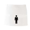 MI003 Colore Italiano Grembiule corto senza tasche 65% poliestere 35% cotone 195gr Thumbnail