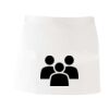 MI003 Colore Italiano Grembiule corto senza tasche 65% poliestere 35% cotone 195gr Thumbnail