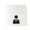 MI003 Colore Italiano Grembiule corto senza tasche 65% poliestere 35% cotone 195gr Thumbnail
