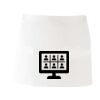 MI003 Colore Italiano Grembiule corto senza tasche 65% poliestere 35% cotone 195gr Thumbnail