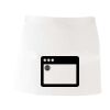 MI003 Colore Italiano Grembiule corto senza tasche 65% poliestere 35% cotone 195gr Thumbnail