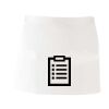 MI003 Colore Italiano Grembiule corto senza tasche 65% poliestere 35% cotone 195gr Thumbnail
