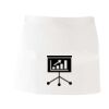 MI003 Colore Italiano Grembiule corto senza tasche 65% poliestere 35% cotone 195gr Thumbnail