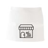 MI003 Colore Italiano Grembiule corto senza tasche 65% poliestere 35% cotone 195gr Thumbnail