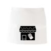 MI003 Colore Italiano Grembiule corto senza tasche 65% poliestere 35% cotone 195gr Thumbnail