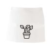 MI003 Colore Italiano Grembiule corto senza tasche 65% poliestere 35% cotone 195gr Thumbnail