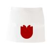 MI003 Colore Italiano Grembiule corto senza tasche 65% poliestere 35% cotone 195gr Thumbnail