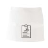 MI003 Colore Italiano Grembiule corto senza tasche 65% poliestere 35% cotone 195gr Thumbnail