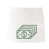 MI003 Colore Italiano Grembiule corto senza tasche 65% poliestere 35% cotone 195gr Thumbnail
