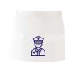 MI003 Colore Italiano Grembiule corto senza tasche 65% poliestere 35% cotone 195gr Thumbnail