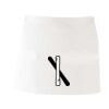 MI003 Colore Italiano Grembiule corto senza tasche 65% poliestere 35% cotone 195gr Thumbnail