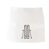 MI003 Colore Italiano Grembiule corto senza tasche 65% poliestere 35% cotone 195gr Thumbnail