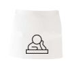 MI003 Colore Italiano Grembiule corto senza tasche 65% poliestere 35% cotone 195gr Thumbnail