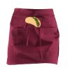 MI004 Colore Italiano Grembiule corto con tasche 65% poliestere 35% cotone 195gr Thumbnail