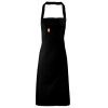 PR102 Premier Grembiule con pettorina senza tasche lavabile a 60° 100% cotone organico 240gr Thumbnail
